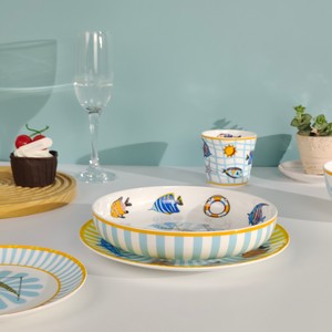 Ensemble de 6 assiettes en porcelaine fine pour enfants, style européen de luxe, très demandé - Product Image 5