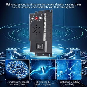 Repelente Ultrasónico de Roedores con Luz Estroboscópica para Motores de Automóviles, Uso en Interiores y Exteriores, Control de Animales, Hogar, Cocina, Garaje, Oficina - Product Image 6