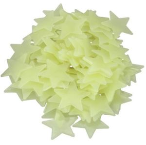 Decoración en Oferta, 100 Piezas/Paquete, Pegatinas de Pared con Estrellas Luminosas Fluorescentes que Brillan en la Oscuridad para Habitaciones Infantiles - Product Image 3