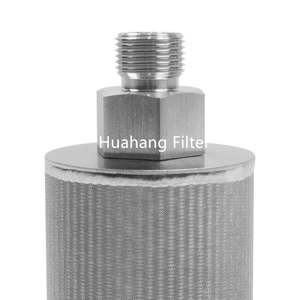 Interfaz de rosca externa, elemento de filtro sinterizado mental de 80 micras, cartucho de filtro de fieltro de fibra de metal sinterizado - Product Image 5