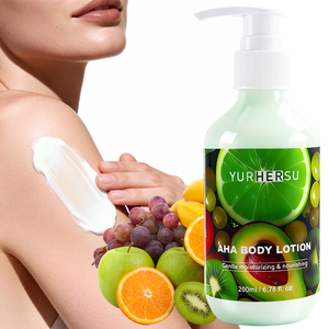 Lotion corporelle hydratante en gros à l'<span class=keywords><strong>acide</strong></span> <span class=keywords><strong>glycolique</strong></span>, glycérine, <span class=keywords><strong>acide</strong></span> malique et hyaluronate de sodium pour une peau lisse et hydratée – Crème hydratante OEM - Product Image 1