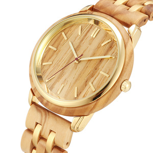 Reloj Elegante Personalizado para Mujer de Madera y Acero Inoxidable - Product Image 4