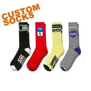 FY 060 OEM Made Your Own Logo Designed Customised Beautiful Design Sock Designer Socks Retail