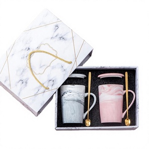 Tasses en porcelaine fine Lelyi européennes peintes à la main, motif dessin animé, cadeau de rentrée scolaire, cuillère jetable, poignée ergonomique, tasse à café latte solide - Product Image 4