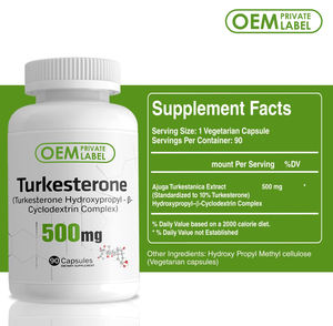 Prix usine OEM 500mg turkesterone capsules compléments alimentaires soins de santé supplément à base de plantes capsules de turkesterone - Product Image 6