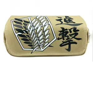 Ufogift Anime Aanval Op Titan Cosplay Eren Yeager Etui Pen Zak Potlood Houder Make-Up Tas Pouch