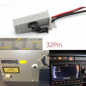 Module sans fil Bluetooth 5.0 pour voiture, adaptateur AUX 32 broches pour autoradio RNS-E, connecteur AMP 32 broches RNS-E pour <span class=keywords><strong>Audi</strong></span> A3 A4 A6 A8 <span class=keywords><strong>TT</strong></span> R8 - Product Image 6