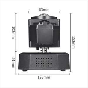 Đèn sân khấu di động <span class=keywords><strong>Mini</strong></span> 50W mới với dải đèn <span class=keywords><strong>LED</strong></span> nhiều màu sắc, đèn laser sân khấu 50W, đèn chiếu điểm, đèn sàn nhảy - Product Image 2