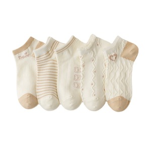 Women's Ankle Socks Cotton Breathable Solid Color Low Cut Spring Summer Casual Boat Socks Youth Style - Product Image 5