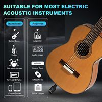 Factory OEM Wireless Guitar System Acoustic Transmitters Cable Wireless Jack Effects for Stringed Instruments Parts Accessories