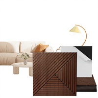 Commande en gros de panneaux muraux acoustiques modernes en PVC, fibre de polyester haute densité, auto-adhésifs, NRC 0.9, insonorisation intérieure pour chambre à coucher