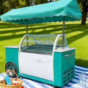 Exhibidor de Madera Color Negro 2025, Nueva Invención, Carrito de Helados, Stand Moderno para Café, Kiosco en Centro Comercial - Product Image 6