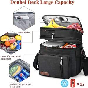 Free Sample Wholesale Custom Large Capacity Oxford Bag Outdoor <b>Portable</b> Bag Cooler - Product Image 3