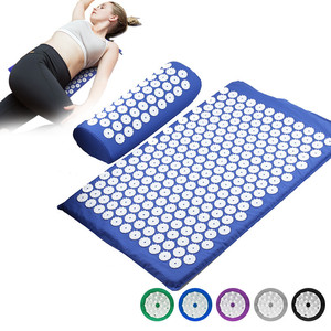 Acupressuurmat Voetmassage Acupunctuur <span class=keywords><strong>Mat</strong></span> Set En Kussen Massage Set Met Tas - Product Image 3