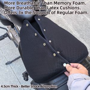 Housse de siège de moto en gel Tpe, taille unique, coussin ouvert sur les côtés, pour véhicule électrique, quatre saisons, imperméable - Product Image 4