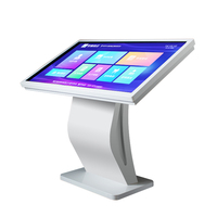 50' Interactive Information Kiosk Self Service Query Terminal All in One Touch Screen Kiosk with Android Windows OS for Library