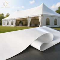 550-850 gr/m² PVC Kaplamalı Düz Örgülü %100 Polyester Su Geçirmez Küf Önleyici Yırtılmaya Dayanıklı Branda Rulosu (Dış Mekan Çadırları İçin)