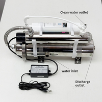 Purificateur d'eau électrique UV à ultrafiltration en 3 étapes, filtre en acier inoxydable pour évier, utilisation extérieure, traitement de l'eau potable