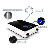 Offre Spéciale mural professionnel 6000w Multi Point Mini taille LED contrôle tactile chauffe-eau instantanés électriques sans réservoir
