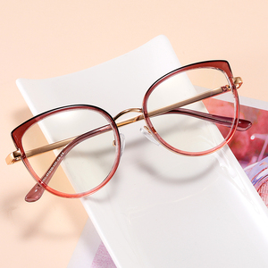 MS 991031 nuova moda per bambini simpatici Cat Eye TR90 + metallo montatura ottica occhiali firmati luce blu Logo personalizzato - Product Image 1