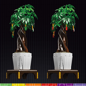 Mould King 10063S 905 Uds flor Serie dinero árbol bonsái ornamento modelo de bloques de construcción juguete educativo técnico regalo de Festival - Product Image 5