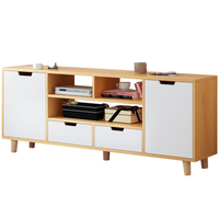 Meuble TV escamotable moderne en verre trempé Table basse Meuble combiné pour le salon
