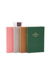 Carnet de notes/agenda A5 en cuir tendance avec couverture, style simple, ligné, imprimé Thanksgiving Gratitude, reliure filée