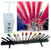 Déclencheur de feux d'artifice à fumée colorée en forme d'éventail, modèle personnalisable, pour fontaine froide, pour mariage, célébration en extérieur, révélation du sexe