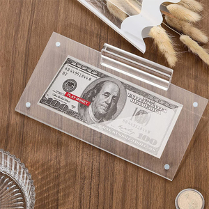 Marco <span class=keywords><strong>de</strong></span> exhibición <span class=keywords><strong>de</strong></span> billetes <span class=keywords><strong>de</strong></span> acrílico transparente, soporte para colección <span class=keywords><strong>de</strong></span> billetes domésticos con base, 2026, venta directa <span class=keywords><strong>de</strong></span> fábrica, gran éxito <span class=keywords><strong>de</strong></span> ventas - Product Image 1