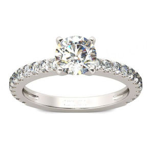 <b>Women's</b> Sterling Silver Wedding Engagement <b>Ring</b> 1.15Ct 2Pc <b>Set</b> Cubic Zirconia Jewelry - Product Image 5