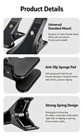 Penjepit Ponsel Fleksibel dengan Sekrup 1/4, Konektor Pea Clip, Adaptor Penjepit Tabung untuk Kamera Meja Siaran Langsung