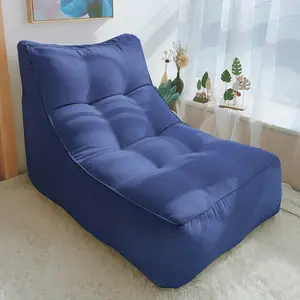 95X66X70CM köpük fasulye torbası kanepe, L şekli katlanır beanbag recliner