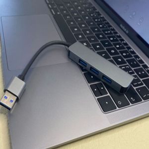 HUB de 4 puertos USB 3,0, de 4 puertos HUB, concentrador de datos portátil delgado para iMac Pro, MacBook Air, <span class=keywords><strong>Mac</strong></span> <span class=keywords><strong>Mini</strong></span>/Pro, teléfonos móviles nuevos - Product Image 3