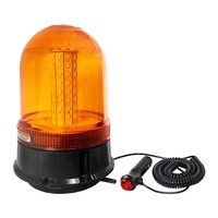 Feu de signalisation LED ambre avec base magnétique DC12/24V, accessoire d'avertissement pour camions et voitures, prise allume-cigare pour tracteurs