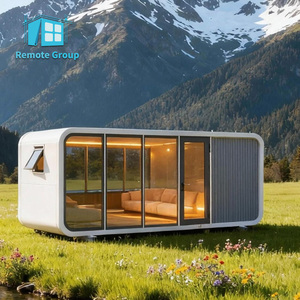 Casa Prefabbricata di Lusso Mobile Tipo Apple Cabin, Ufficio Portatile Prefabbricato <span class=keywords><strong>da</strong></span> 20ft 40ft, Casa Container per Esterni - Product Image 1