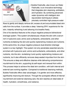 Nouvelle machine de microdermabrasion à l'eau oxygénée à rotation 360°, hydratante pour le visage, 2 en 1, petite bulle, pour usage en <span class=keywords><strong>spa</strong></span> Feishuttle - Product Image 6