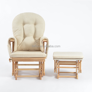 Fauteuil à bascule pour allaitement avec repose-pieds, idéal pour les mamans et les infirmières de crèche - Product Image 5