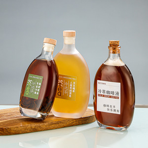 Botol Anggur Silinder Kaca Transparan Berkualitas Tinggi Custom dengan Tutup Gabus Berstempel Emas untuk Wiski/Liquor 750ml OEM/ODM 100pcs - Product Image 1