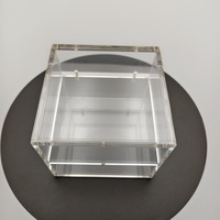 Présentoir à bijoux en acrylique transparent incliné, support de présentation d'accessoires pour montres, bracelets, bagues, stand de vente au détail ZL-136B