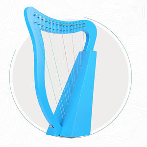 Lyre à cordes de <span class=keywords><strong>petite</strong></span> taille (15 cordes) avec accessoires, guitare de haute qualité avec logo personnalisé - Product Image 3