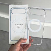 Coque de Téléphone Magnétique Anti-Choc JOYPORODO C010 Transparente Claire pour iPhone 17 Pro Max, Étui de Protection pour Samsung