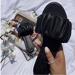 FQGJ01 Ultimo Modello Vendita Calda Nuovo Prodotto Estivo Ciabatte da Donna con Punta Piatta Rotonda Taglie Grandi - Product Image 3