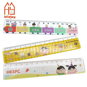 Règle droite en plastique personnalisée de 15 cm (6 pouces) avec impression UV intégrale motif dessin animé, jolies règles pour étudiants, outil de mesure pour l'école et le bureau - Product Image 3