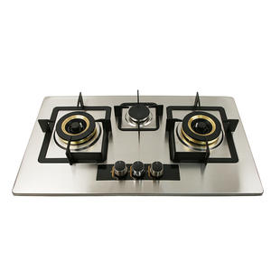 Precio bajo Venta caliente hogar <span class=keywords><strong>encimera</strong></span> de acero inoxidable incrustado de doble uso estufa de gas de <span class=keywords><strong>dos</strong></span> quemadores - Product Image 2