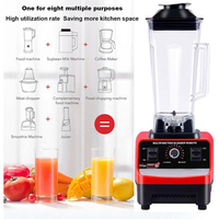 4500W Zilver Crest Blender Dubbele Twee Cup Commerciële Voedsel Smoothie Blender En Juicers Mixer