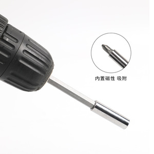 Tige d'extension hexagonale à changement rapide 1/4, connecteur de bit 60 mm et tige à connexion rapide, accessoires pour outils électriques - Product Image 1