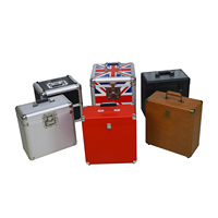 Boîtier en aluminium personnalisé en usine, étui pour disques vinyles en aluminium avec support OEM/ODM, étui portable pour CD avec protection en aluminium