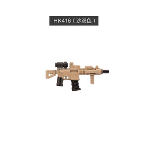 Mini Figuras Militares de Fuerzas Especiales Bicolor con Ametralladora M60 M416 M249 Cohete y Armas del Ejército, Juguetes de Ladrillos de Construcción - Product Image 6