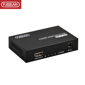 FJ-SM4K104 FJGEAR 3840*2160/30Hz 1 trong 4 ra 4 cổng <span class=keywords><strong>HDMI</strong></span> Video <span class=keywords><strong>Splitter</strong></span> 4K <span class=keywords><strong>HDMI</strong></span> version1.4 với vỏ sắt - Product Image 3