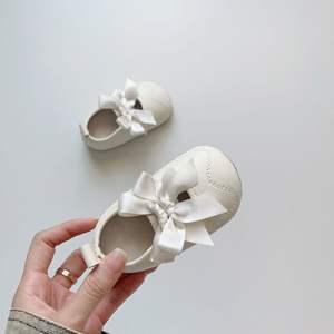 Invierno niñas versión coreana arco princesa zapatos individuales bebé <span class=keywords><strong>Velcro</strong></span> antideslizante zapatos <span class=keywords><strong>para</strong></span> caminar - Product Image 3